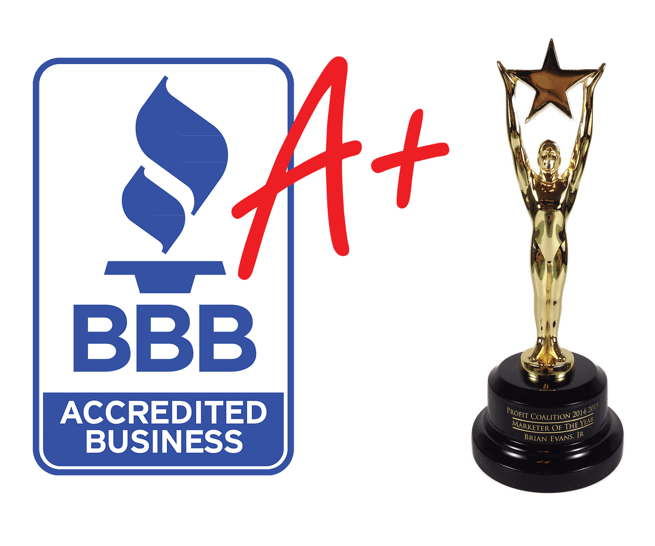 bbb-logo and trophy of BT Web Group