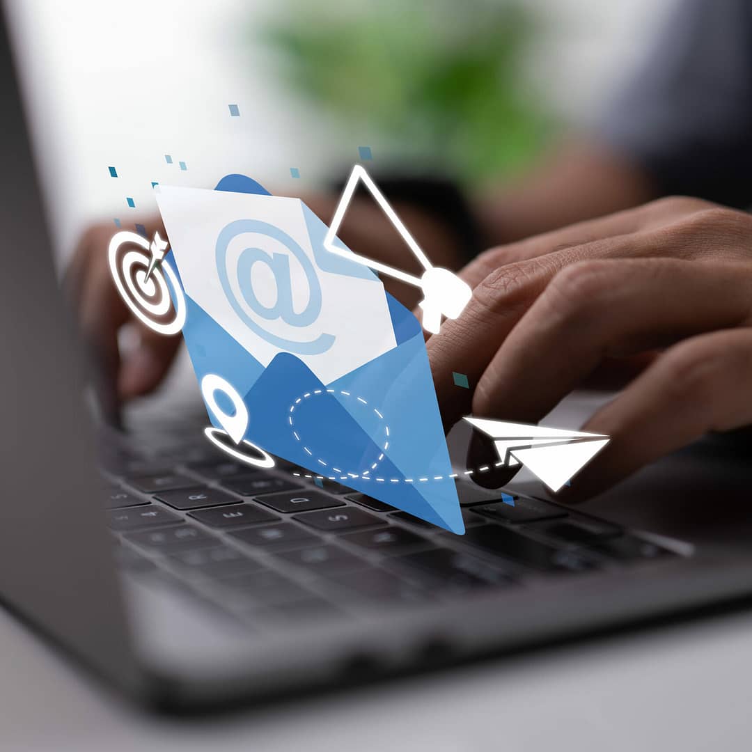 Oncept Of Email Marketing. Advertisement Media, Consumer Targeti