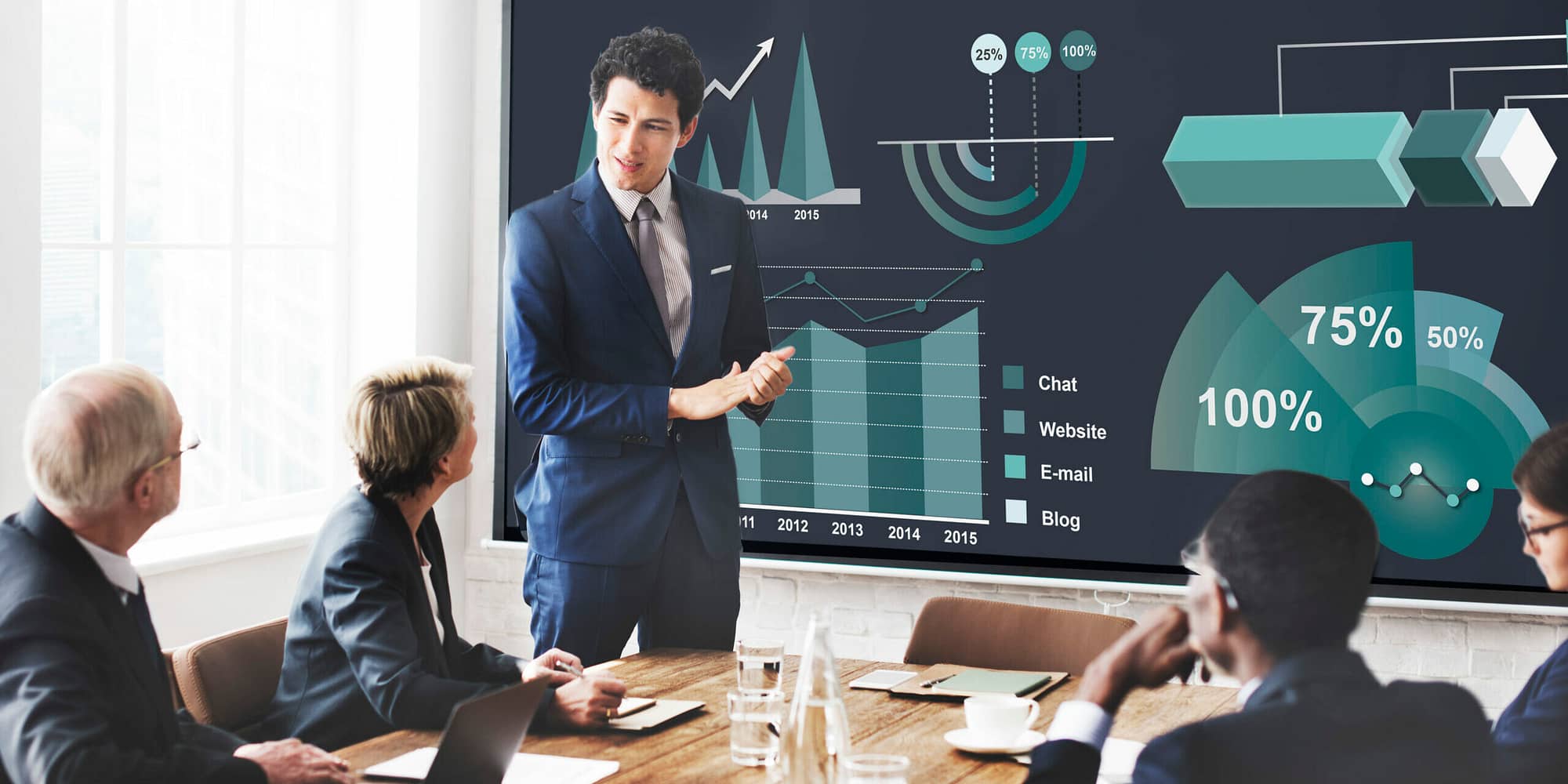 Data Analysis Marketing Business Report Concept